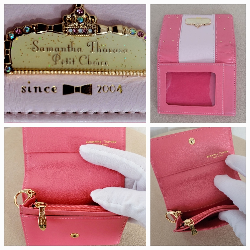 Samantha Thavasa Pink and Gold Wallet